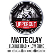 Uppercut Deluxe Clay Professional Water Based Product for a Natural Looking Finish Strong Hold and Low Shine 70g