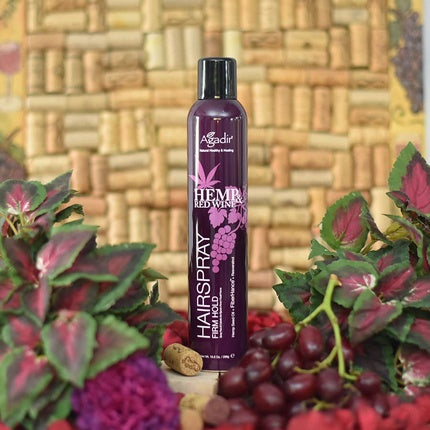 Agadir Hemp & Red Wine Firm Hold Hair Spray 10.5 Oz