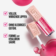 Maybelline New York Shiny Lip Gloss for Fuller Looking Lips Moisturizing with Hyaluronic Acid Lifter Gloss Candy Drop Color: No. 021 Gummy Bear Rose 5.4ml