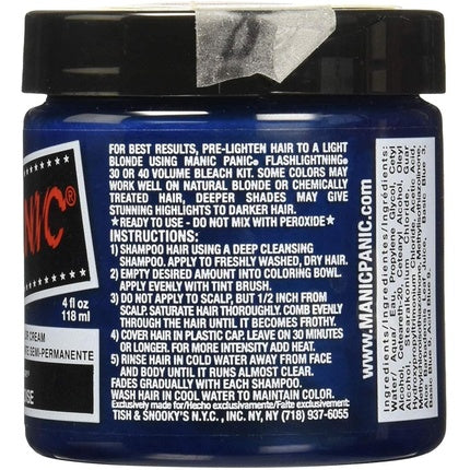 Manic Panic Atomic Turquoise Classic Creme Vegan Cruelty Free Semi Permanent Hair Dye 118ml