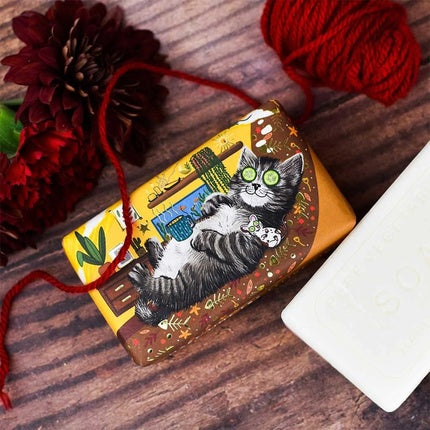 The English Soap Company Mythical & Wonderful Animals Cat Wrapped Soap Bar 190g