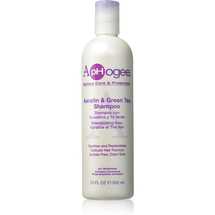 Aphogee Keratin & Green Tea Shampoo 12 Oz