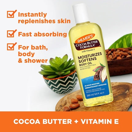 Palmer's Cocoa Butter Moisturizing Body Oil with Vitamin E for Radiant Glow