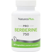Natures Plus PRO Berberine 750mg 60 Capsules Supports Healthy Metabolism Non-GMO Vegan Gluten Free 30 Servings