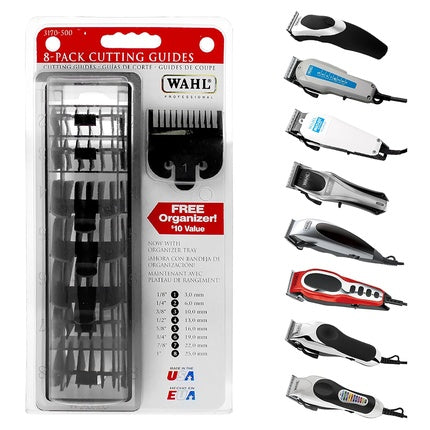 Wahl Counter Combs 03170-500 Set of 8 Sizes 3, 6, 10, 13, 16, 19, 22, 25mm