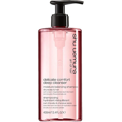 Shu Uemura Delicate Comfort Deep Cleanser 400ml Moisturizing Shampoo For Dry Hair And Scalp