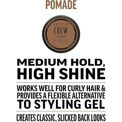 American Crew Pomade with Medium Hold and High Shine 85g