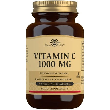 Solgar Vitamin C 1000mg Healthy Immune System Helps Fight Free Radicals Vegan 100 Capsules