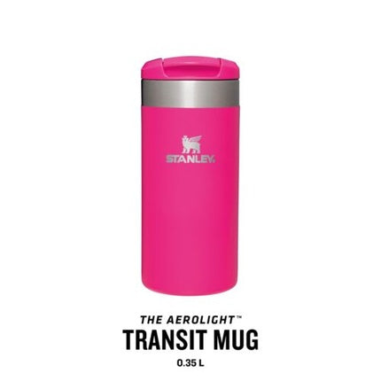 Stanley Classic Aerolight Transit Leak-Proof Travel Mug 0.35L Pink Vibes