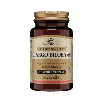 Solgar Ginkgo Biloba Antioxidant Supplement 60 Capsules