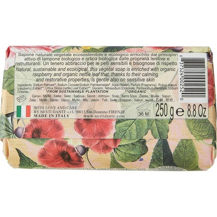 Nesti Dante Bio Natura Bush Raspberry & Nettle Soap 250g