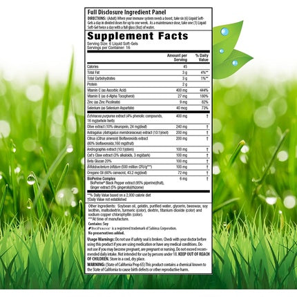 Irwin Naturals Immuno-Shield All Season Wellness 100 Soft-Gels