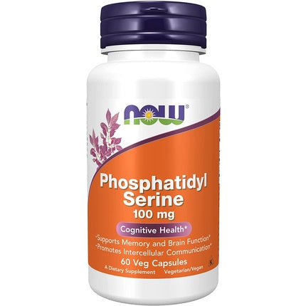 Now Foods Phosphatidyl Serine 100mg Standard 60 Capsules
