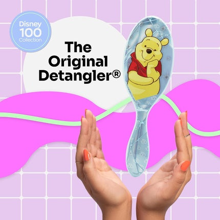 WetBrush Original Detangler Hair Brush with Ultra Soft Intelliflex Bristles for All Hair Types Disney 100 Collection Winnie The Pooh