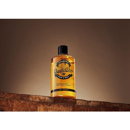 Dapper Dan Hair and Body Shampoo Men's Daily Strengthening Shampoo with Vitamin B5 300ml