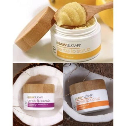 Raw Sugar Lip Scrub Sugar Lips with Shea Butter Lemon Coconut