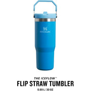 Stanley Iceflow Flip Straw Water Bottle 0.88L - Keeps Cold for 12 Hours
