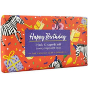 The English Soap Company Pink Grapefruit Happy Birthday Soap Bar 190g