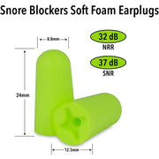 Macks Snore Blockers Soft Foam Earplugs 5 Pair 32dB High NRR 37dB SNR
