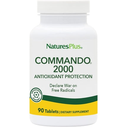 NaturesPlus Commando 2000 Antioxidant Protection 90 Tablets - Vegetarian, Gluten Free