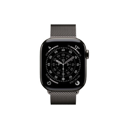 Apple Watch Series 11 Titanium Slate Cellular 42mm With Milanese Loop In Slate