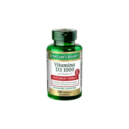 Nature's Bounty Vitamin D3 1000 100 Tablets
