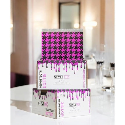 Styletek 5x11 Popup Foil 400 Sheets with Houndstooth Pattern