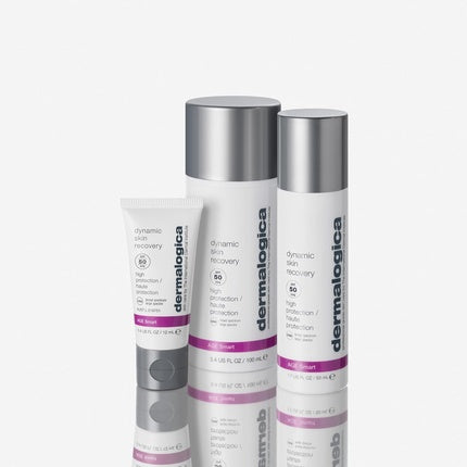 Dermalogica Dynamic Skin Recovery SPF50 Moisturizer 100ml - Hydrates Combats Skin Aging Rich In Antioxidant White Tea Protects from UVA UVB Rays Blends Seamlessly for a Flawless Finish