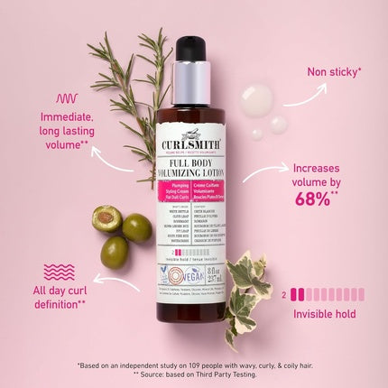 Curlsmith Full Body Volumizing Hair Lotion for Curl Definition and Instant Volume