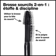 Revlon ColorStay Eyebrow Filler Long-Lasting and Volumizing Waterproof 306 Transparent Colorless