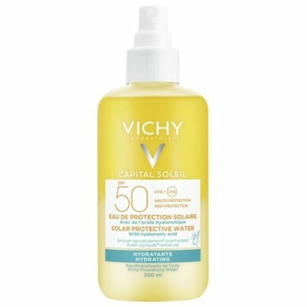 Vichy Capital Soleil Solar Protective Water Spf 50 Hydrating Spray For Sunbathing 200 Ml