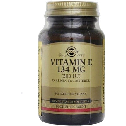 Solgar Natural Source Vitamin E 134mg Vegetable Softgels