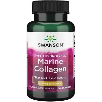 Swanson Marine Collagen Hydrolyzed Peptide Fish Collagen 60 Capsules