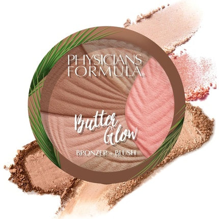 Physicians Formula Butter Glow Bronzer + Blush 2-in-1 Creamy Powder Enriched with Illuminating Moisturizing Butter Blend Healthy Glow
