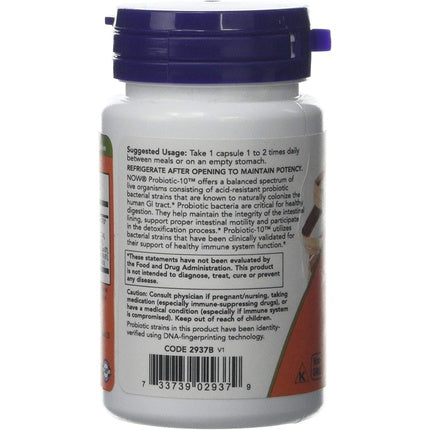 Now Foods Probiotic 10 Capsules