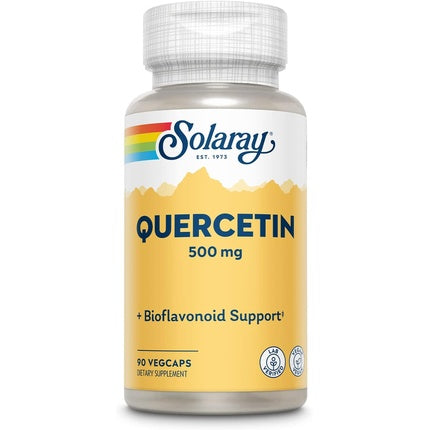SOLARAY Quercetin 500mg Supports Sinus Respiratory Immune Function and Normal Healthy Uric Acid Levels 90 VegCaps