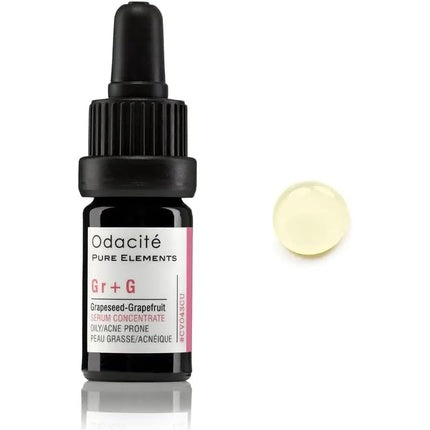 Pure Elements by Odacite Skincare Gr+G Oily/Acne Prone Grapeseed Grapefruit Serum Concentrate 5ml