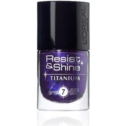 L'Oréal Resist and Shine Titanium Black Gloss Nail Polish 732