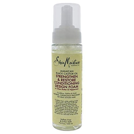 Shea Moisture Jamaican Black Castor Oil Strengthen and Restore Conditioning Design Foam 222ml