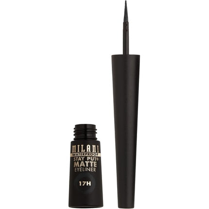 Milani Stay Put Matte Liquid Eyeliner Waterproof Long Lasting Smudgeproof Makeup Pen Black