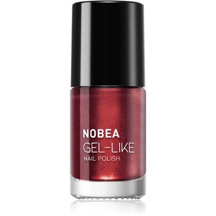 NOBEA Metal Gel-like Nail Polish - Ruby, 6 ml