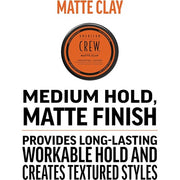 American Crew Texturizing Matte Clay with Medium Hold and Low Shine 85g
