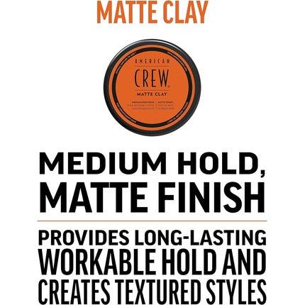American Crew Texturizing Matte Clay with Medium Hold and Low Shine 85g