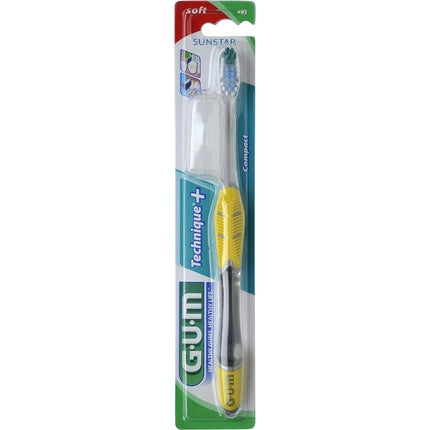 GUM Kid's Technic Toothbrush 491 Compact and Supple Yellow