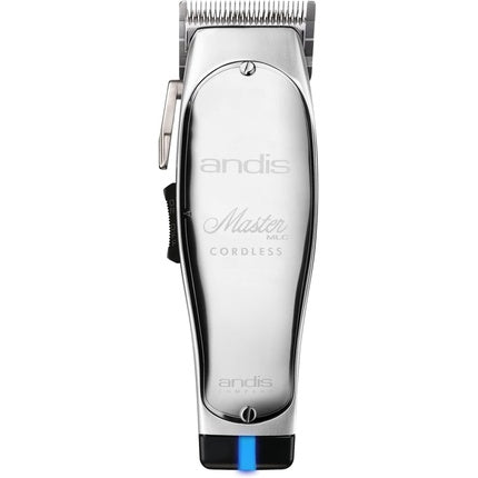 Andis AS12480 MLC Cord Cordless Master Hair Beard Trimmer Carbon Steel T-blade Zero Gapped with Lithium-Ion Battery for Men Beard Moustache Ear Body Grooming Close Cutting Silver