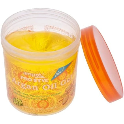 Ampro Pro Styl Styling Gel Protects and Strengthens Your Strands Non-Flaking Alcohol Free Vegan Formula Flexible Touchable Hold for All Hair Textures Regular 426g