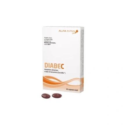 Alfa Intes Diabec Alfa 20 Soft Capsules - Dietary Supplement For Diabetes Management
