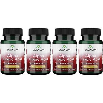 Alpha Lipoic Acid Antioxidant Protection Promotes Healthy Blood Sugar Supplement 300mg 60 Capsules