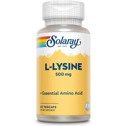 Solaray L-Lysine 500mg Amino Acid for Healthy Cognitive Immune System & GI
