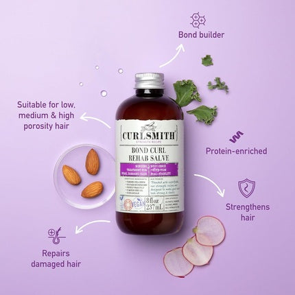 Curlsmith Bond Curl Rehab Salve Bond Building Strength Treatment for Weak Hair